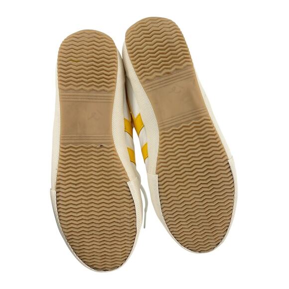 Gola Stratus Sneaker Vegan Leather Off White & Sun Yellow Size 8 - Picture 10 of 11